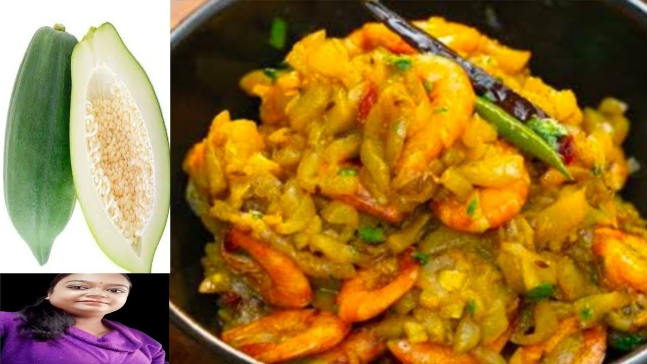 Kolkata Style Kacha Papita And Jhinga Recipe# UniqueKacha Papa And Prawn#EasyTesty Raw Pappaya#2026 