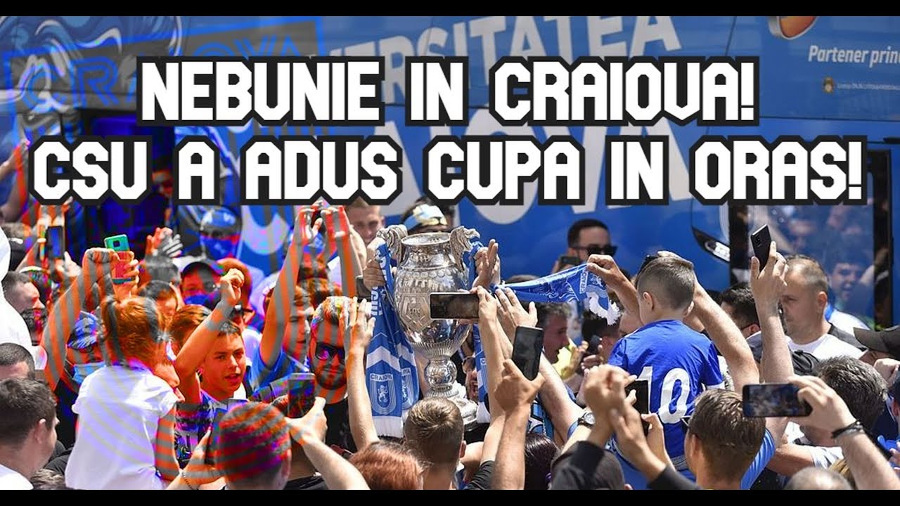 CS U CRAIOVA | Sărbătoare la Craiova după ce CSU a câștigat Cupa! Jucătorii și fanii au petrecut
