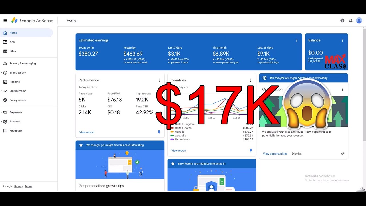 MAXCLASS + MAXSCRIPT TERBUKTI 100% AMAN dan GOOGLE MEMBAYAR | GOOGLE ADSENSE