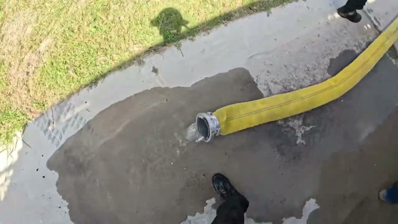 Youth Firefighter Program hose line training GoPro