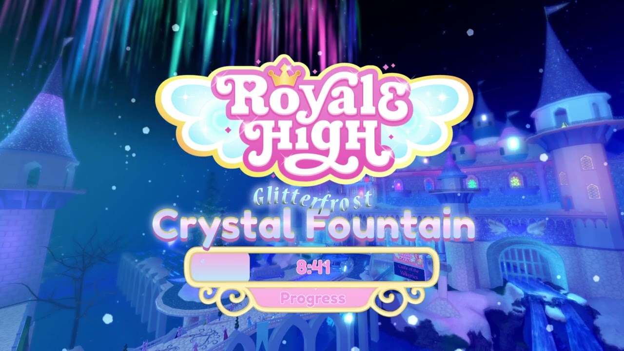Royale High Campus 3 Music (Extended) - Crystal Fountain (Glitterfrost Dream Fountain)