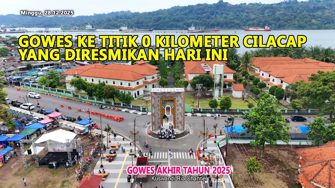 GOWES KE TITIK 0 KILOMETER CILACAP YANG DIRESMIKAN HARI INI || GOWES AKHIR TAHUN 