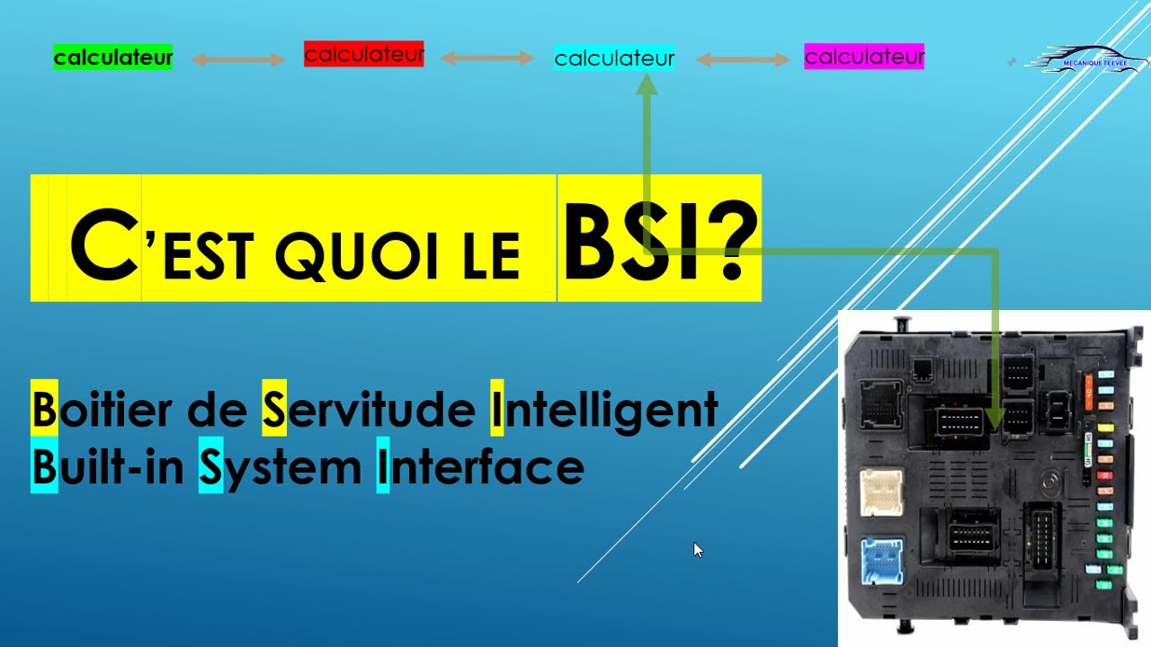 C'est quoi le Boitier de servitude Intelligent BSI ou UCH