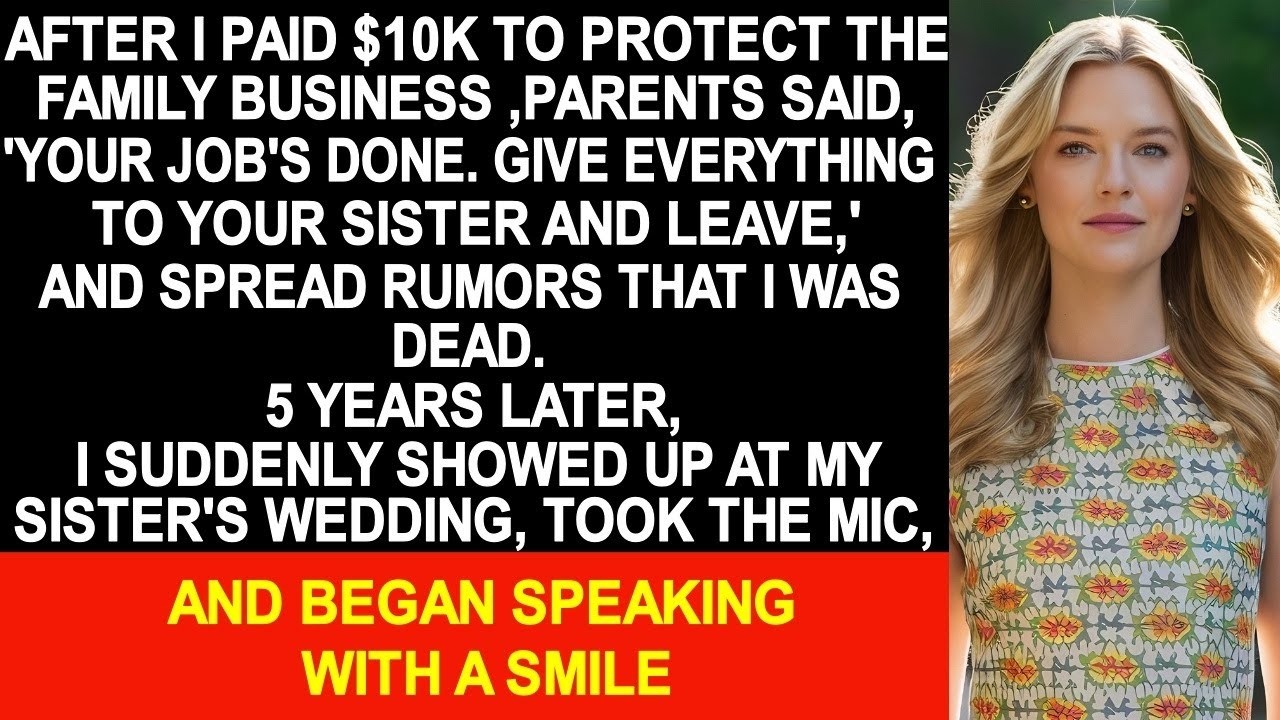 After I paid $10K to save the family business, parents kicked me out to give everything to my sister