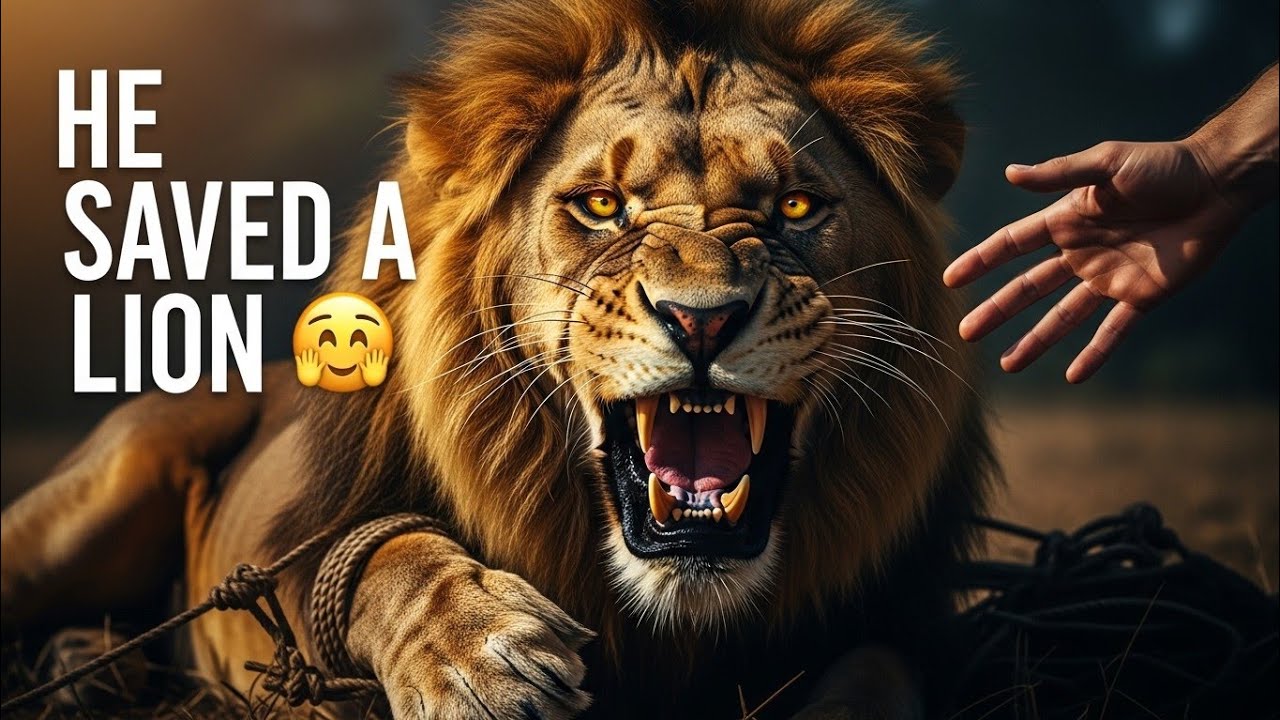 The Most Dangerous Lion Rescue Ever Caught on Camera 📸🤳🏻