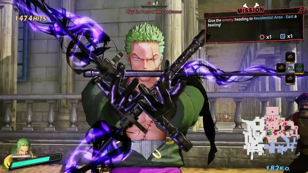 One Piece: Pirate Warriors 4 - Zoro & Okiko gameplay
