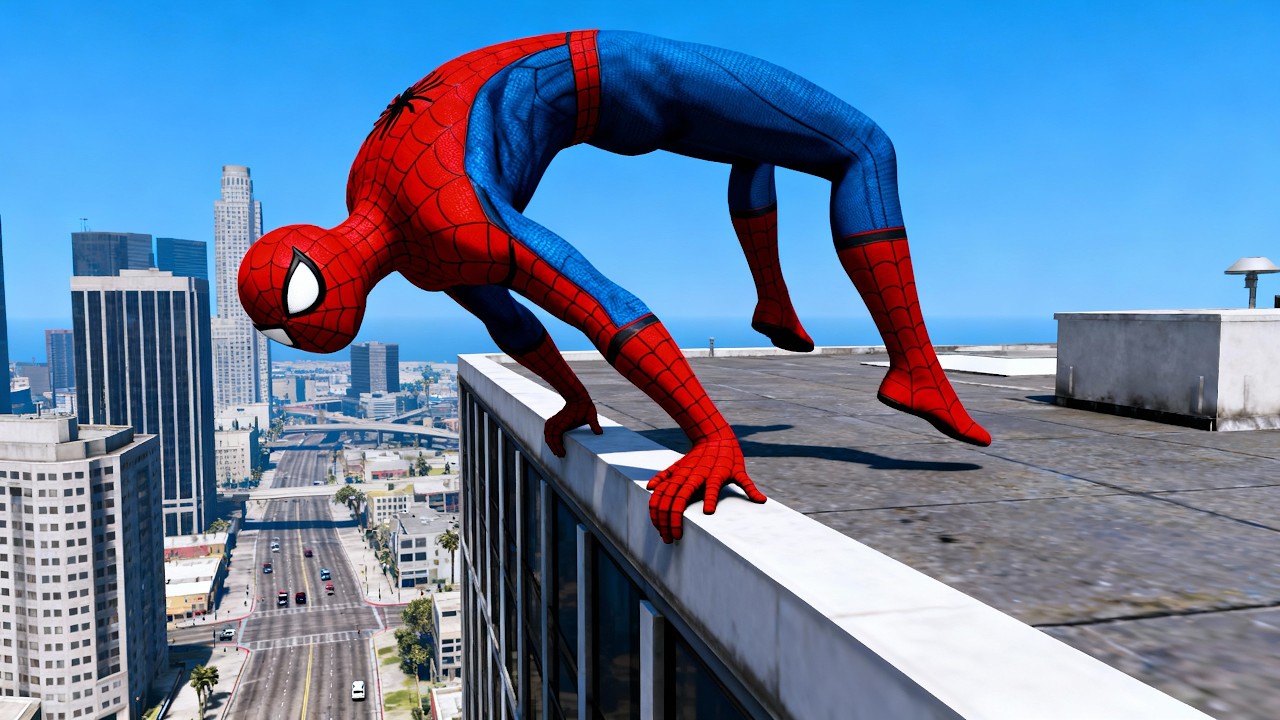 Spider-Man’s Craziest Jumps Ever! Brutal Falls & Insane GTA 5 Fails 😱