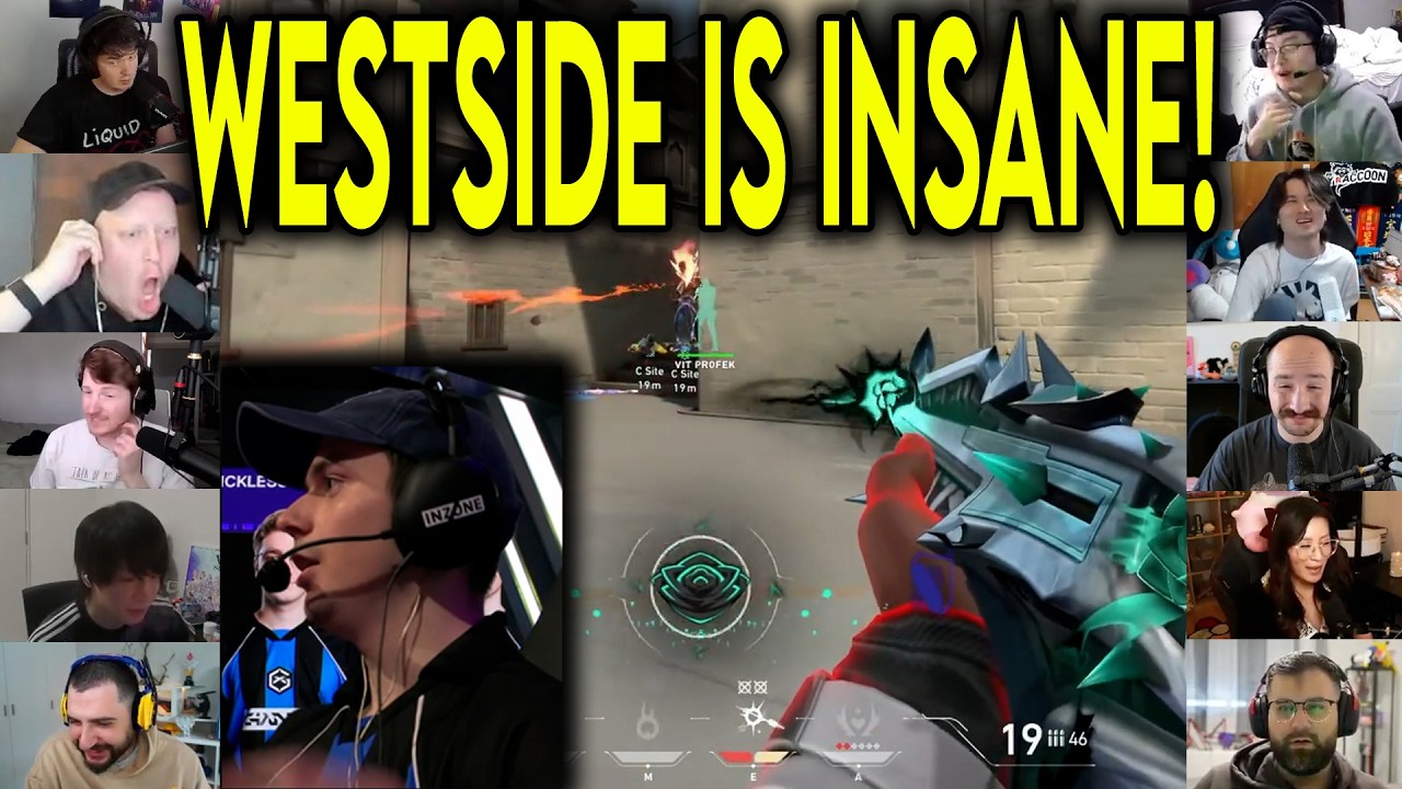 Valorant Streamers React To GX westside CRAZY 4k Against Vitality In VCT