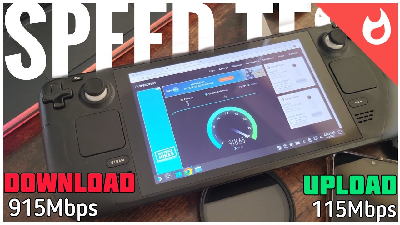 INSANE STEAM DECK INTERNET SPEED TEST?! (UK)
