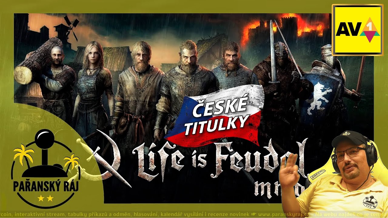 Life Is Feudal: MMO | Gameplay znovuzrozené sandbox MMORPG s českými titulky přes PC | CZ 4K60 AV1
