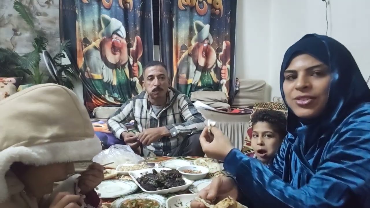 تعالوا شوفوا احلى عشوه من عند ام ادم وابو ادم امبارح❤❤❤🌙🌟