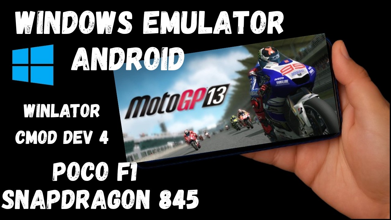 Moto GP 13 Android Gameplay Winlator dev 4 Cmod | Snapdragon 845 Android 13 Pocophone F1