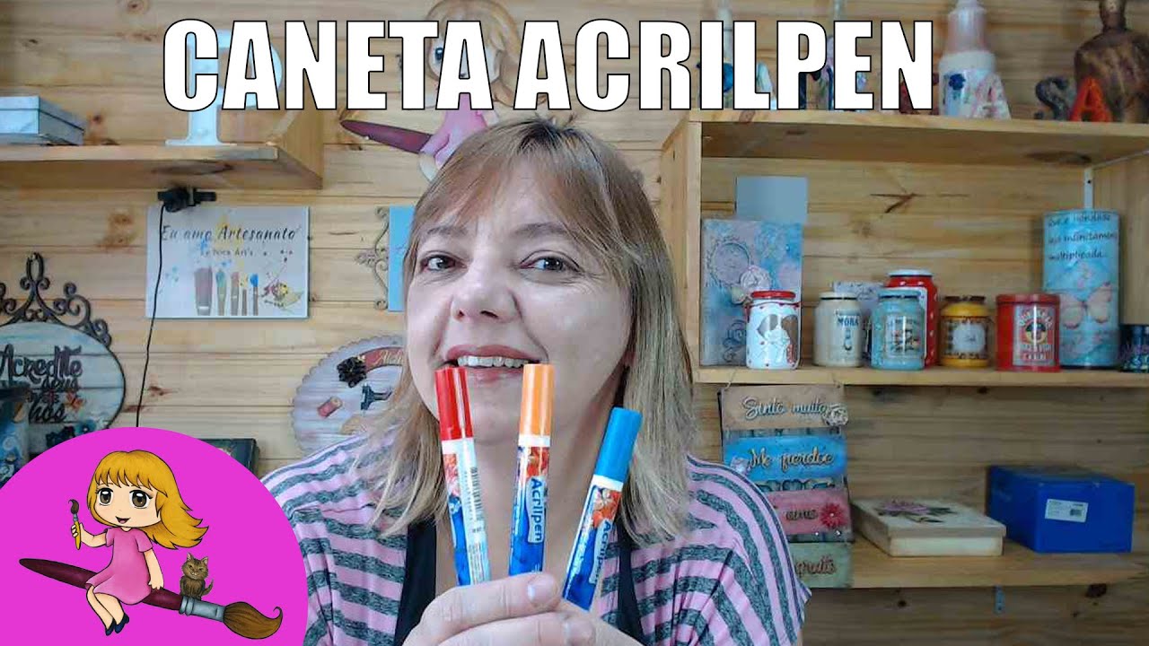 PINTANDO FLORES COM CANETA ACRILPEN - SIMPLIFICANDO O ARTESANATO
