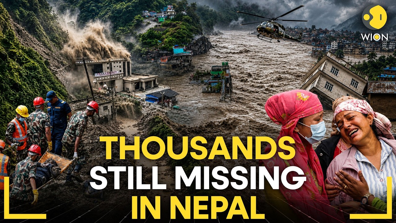 Nepal Flood Crisis | Helicopters Search For Thousands Missing After Deadly Himalayan Flood