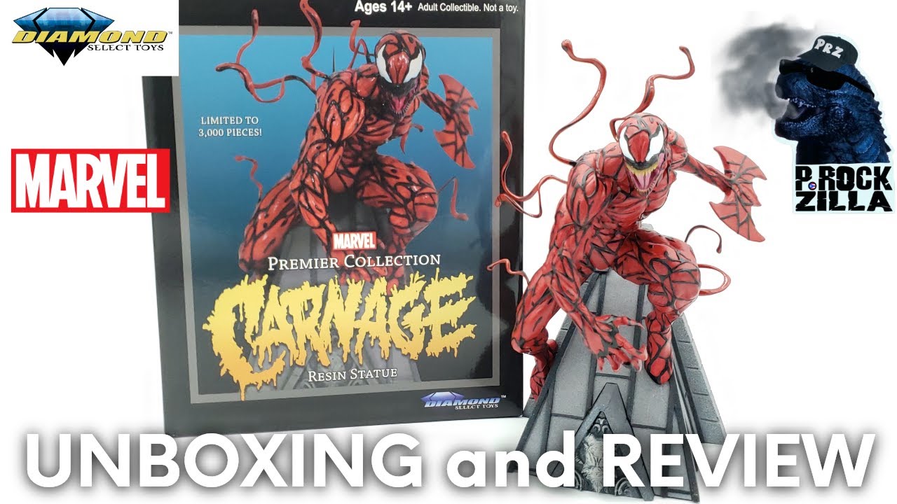 Diamond Select Toys Carnage Premier Collection Statue | Unboxing & Review |