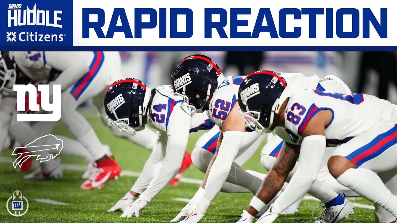 Giants vs. Bills Reactions | Giants Huddle | New York Giants