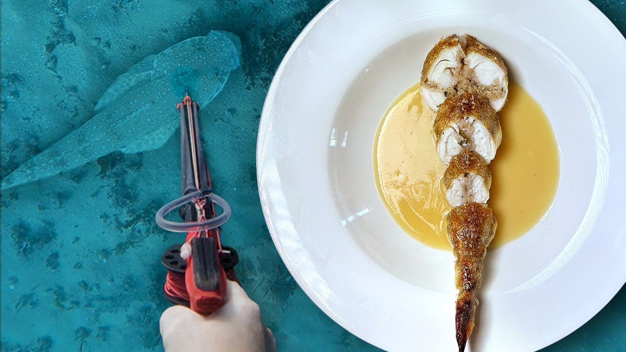 Stuffed Flathead Spearfishing Catch and Cook
