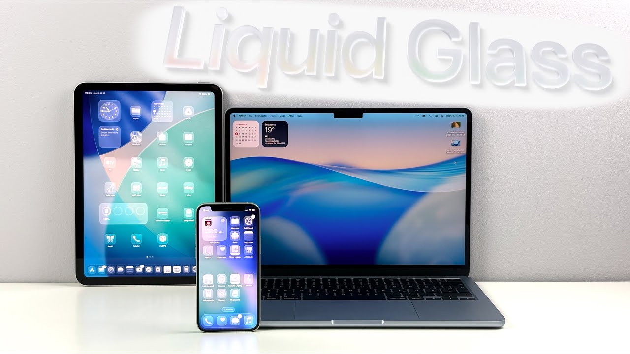 Liquid glass (iOS 26) - Minden amit az új Apple dizájnról tudnod kell
