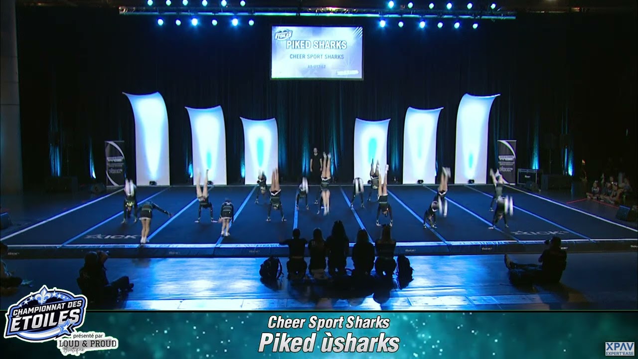 184-Cheer Sport Sharks - Piked sharks - AS-U12-L2