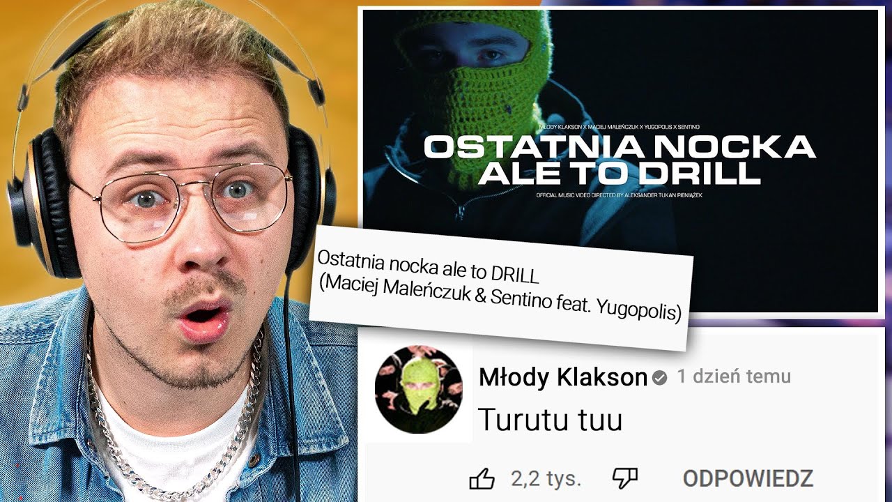 OCENIAM PIOSENKI POLSKICH RAPERÓW! -  Ostatnia nocka ale to DRILL,  (Kinny Zimmer, Sentino, Diho)