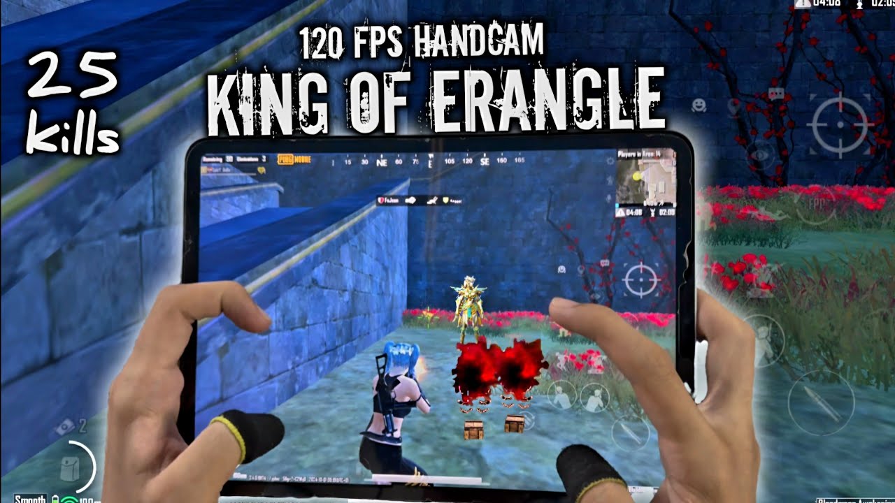 ERANGLE KING IS BACK !! 120 FPS 4-FINGERS CLAW IPAD PRO M1 CHIP HANDCAM