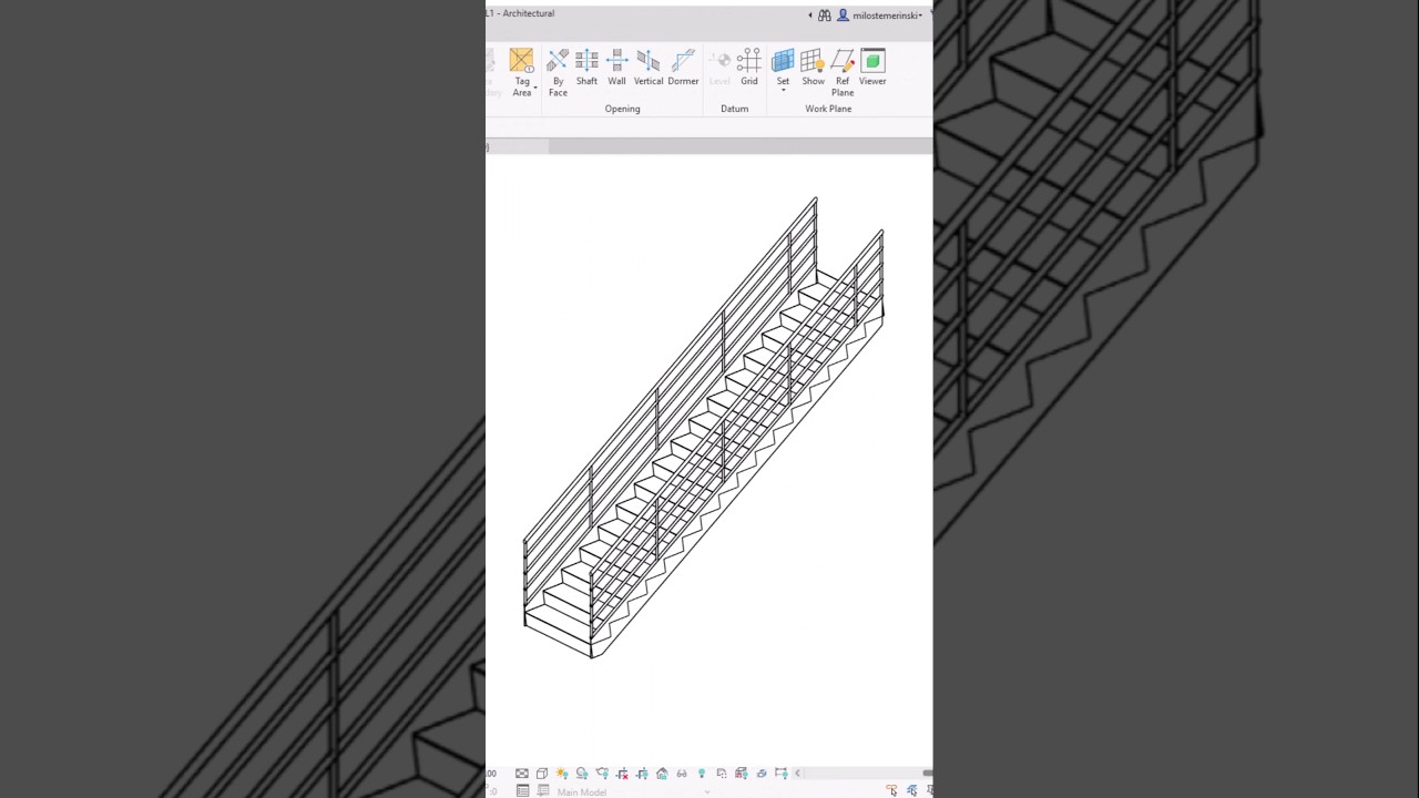 Railings on Stairs in #revit