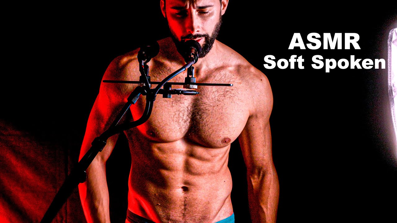 Midnight Shirtless Soft Spoken ASMR ✨ Intimate Ear to Ear Sounds
