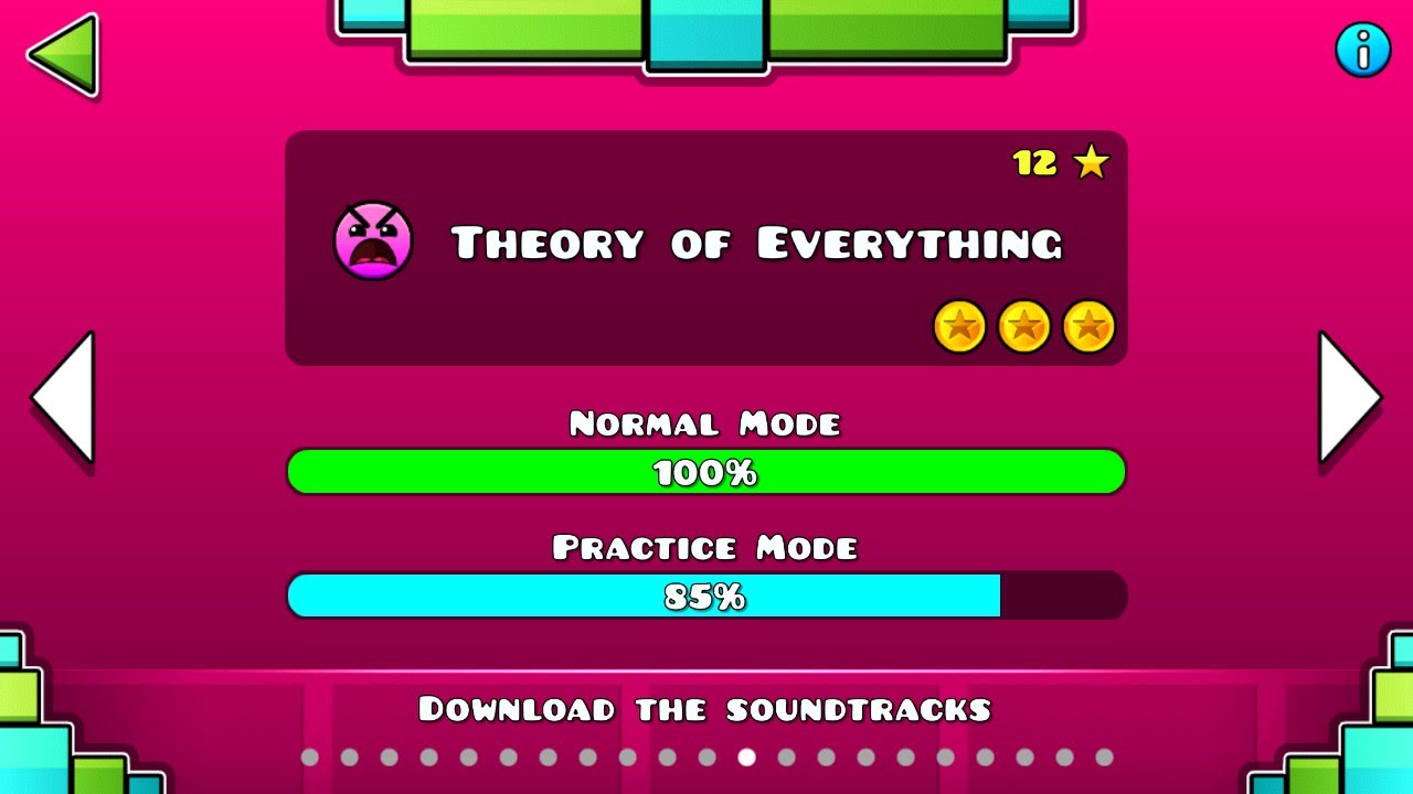 지오메트리대쉬 12단계  Theory of everything (올코인)