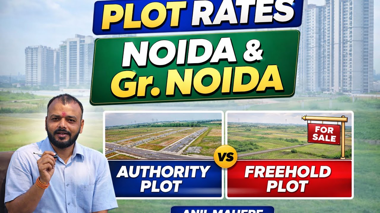 Recent Plot Rates in Noida & Greater Noida | Authority vs Freehold Plots | Anil Mahere