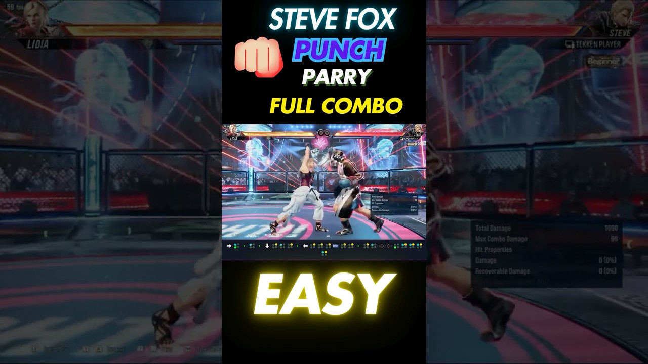 Steve Fox Ultimate Punch Parry Combo Guide | Tekken 8 Masterclass 🔥 
