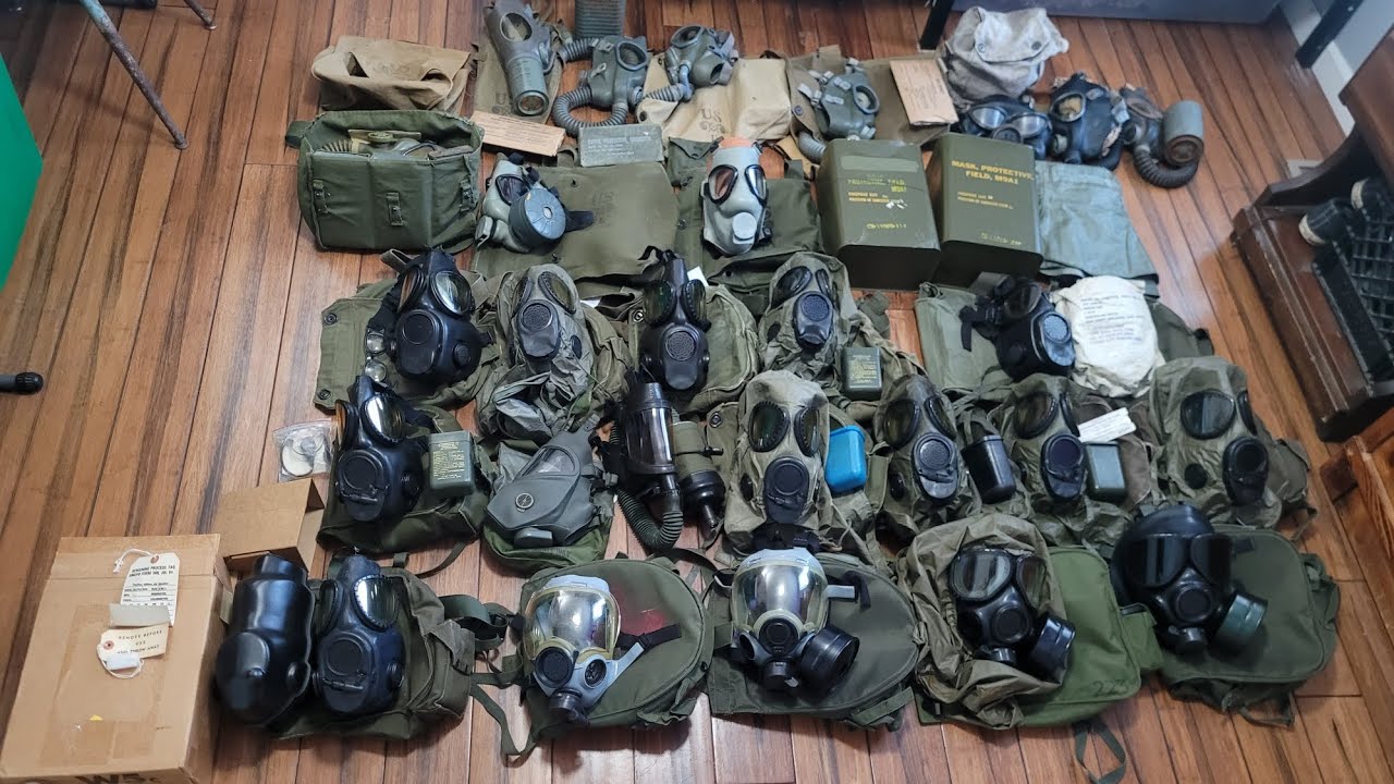 My US military gas mask collection as of 2/27/26