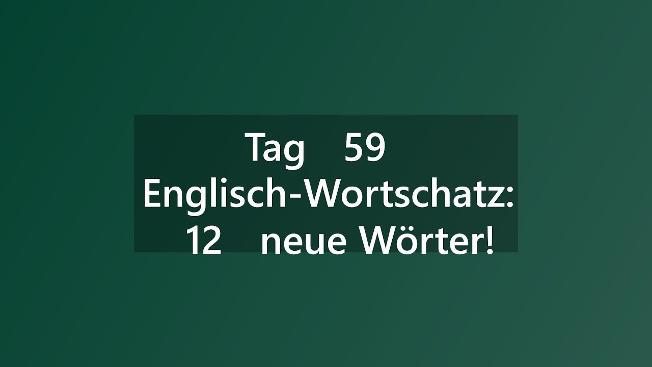 Affair & Discipline | Dein täglicher Englisch-Wortschatz-...