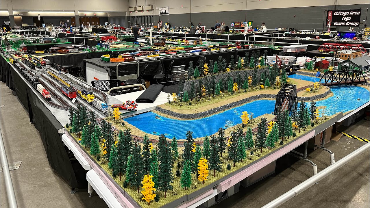 LEGO Train Layout By LGMS - Brickworld Chicago 2024