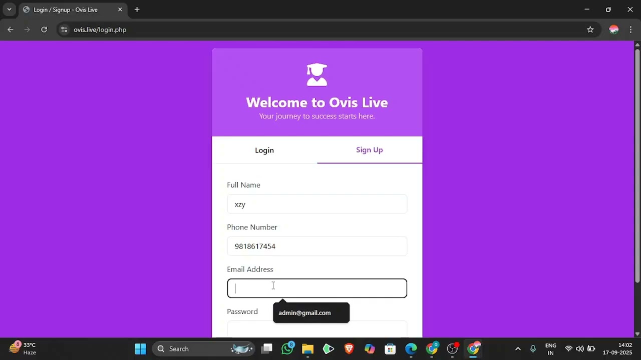 How to use ovis.live