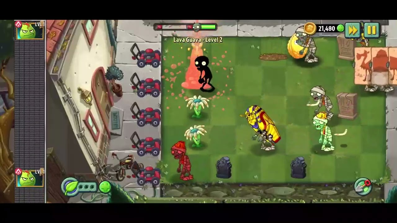 PLANTS VS ZOMBIES 2 | Finish 2 Levels in Lava Guava Event | ARSDORINT TEAM
