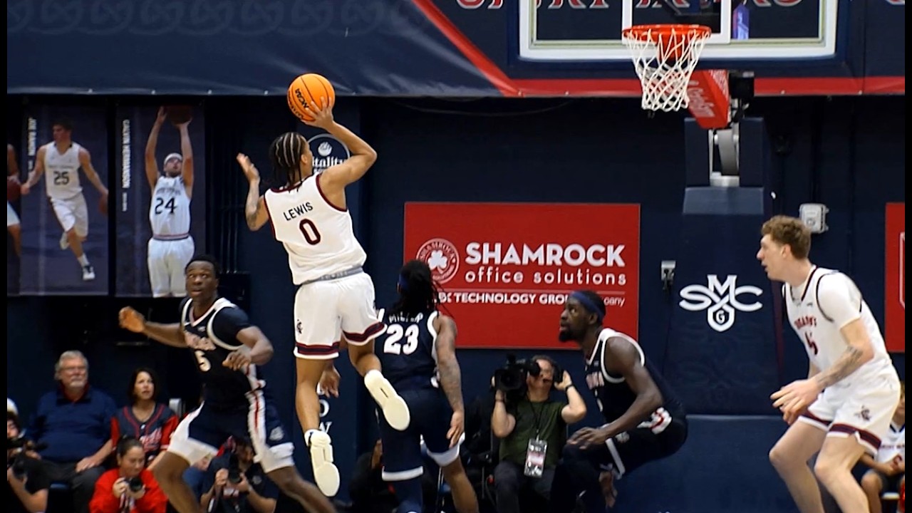 Gonzaga vs Saint Mary's Highlights | Gaels Down Zags, Win Share of WCC Title | Mikey Lewis Goes Off