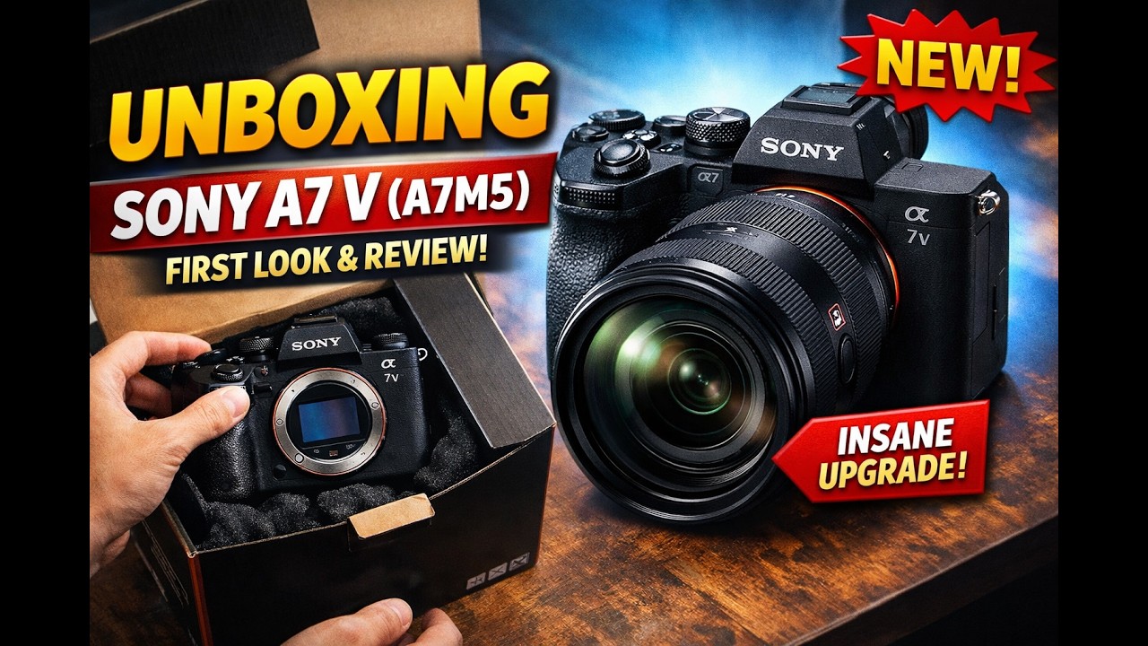 Распаковка Sony A75 (A7V): первый взгляд (без монтажных склеек)