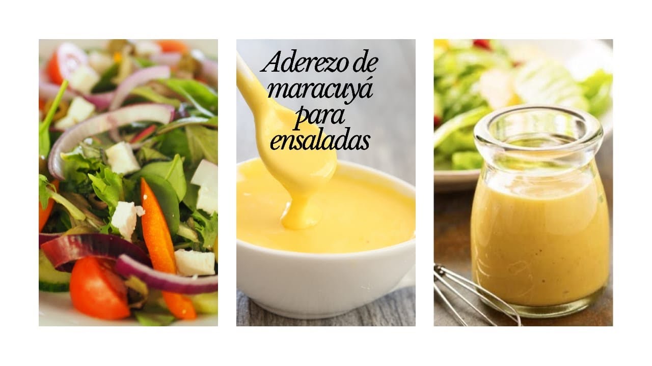 🥗➤ Cómo hacer aderezo de Maracuyá y Mayonesa SUPER FÁCIL  | Cocinaditos