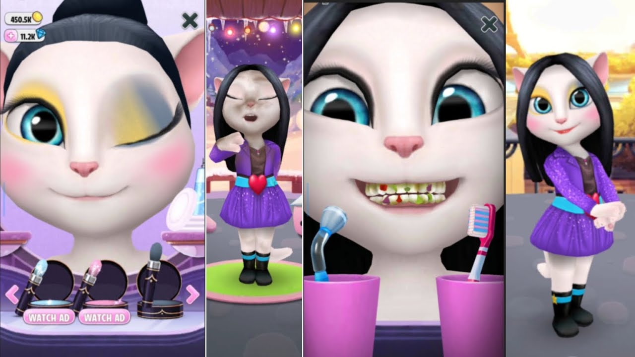 MY TALKING ANGELA AGREED EAT DANCE ANGELA AND SLEEP #angela #viralvideo 