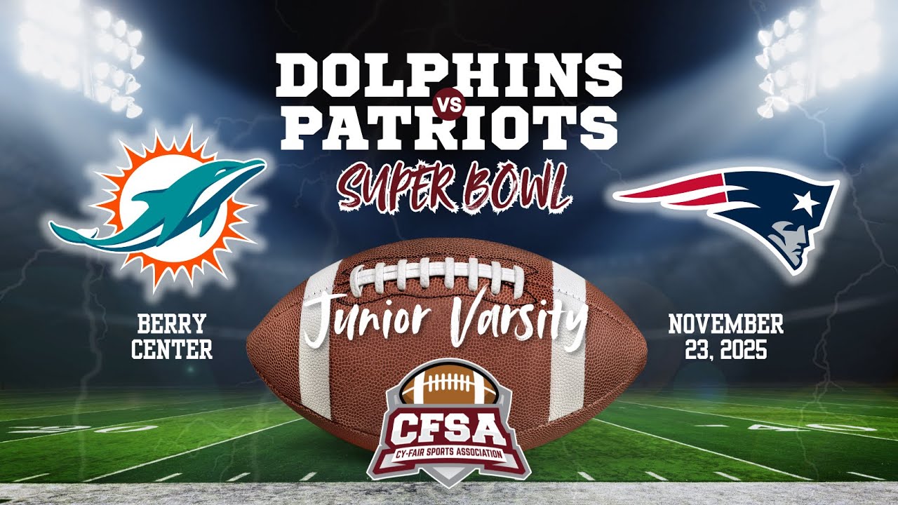 🏈 CFSA 2025 Junior Varsity Super Bowl | Dolphins vs. Patriots 🏆