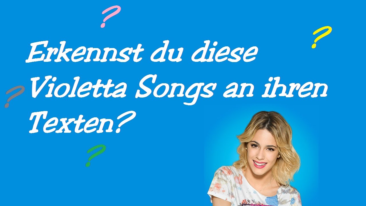 Erkennst du diese 5 Violetta Songs an ihren Texten?