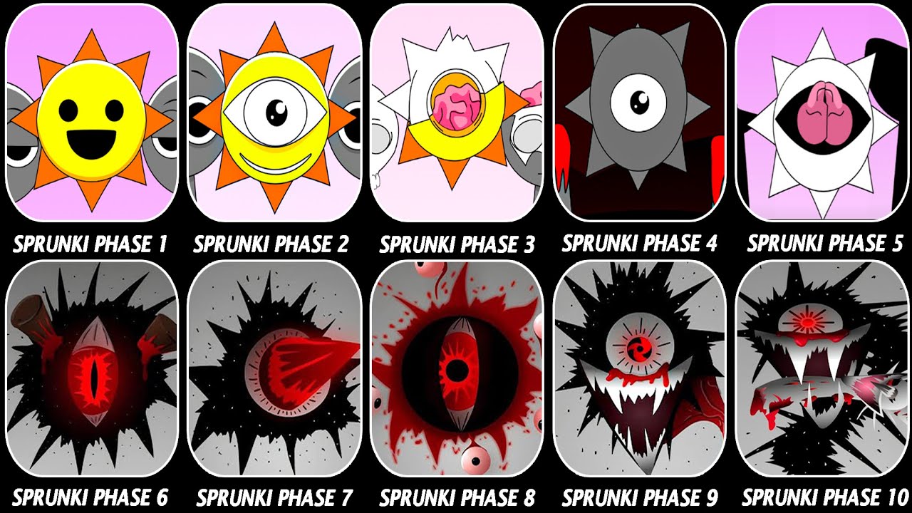 Sprunki Banana Porridge | Phase 1 VS Phase 2 VS Phase 3 VS Phase 4 VS Phase 5, Phase 6, Phase 7-10