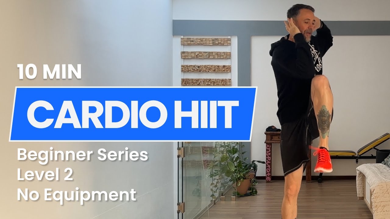 10 Min HIIT Cardio (No Equipment) | Beginner Series – Level 2 (Workout 2)