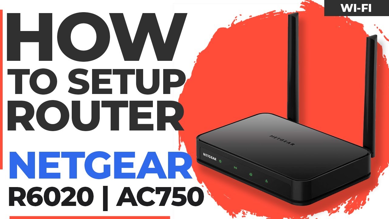 ✅ Как настроить NETGEAR R6020 | Двухдиапазонный WiFi-маршрутизатор NETGEAR AC750