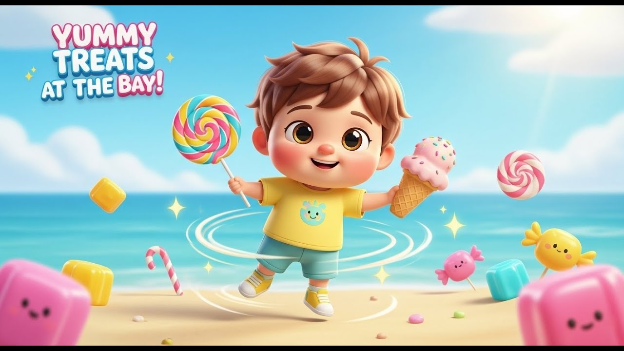 Down By the Bay Ice Cream, Jelly, Lollipop – Nursery Rhyme, Toddler Learning, Fun Food Adventure