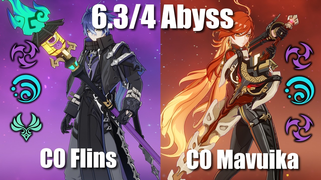 Hex Flins and Mavuika Lunar-Vape | 6.3 Abyss (Genshin)