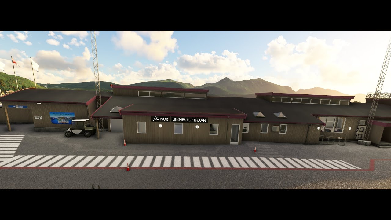 MICROSOFT FLIGHT SIMULATOR  (MSFS) WORLD UPDATE XV BESPOKE AIRPORT ENLK LEKNES.