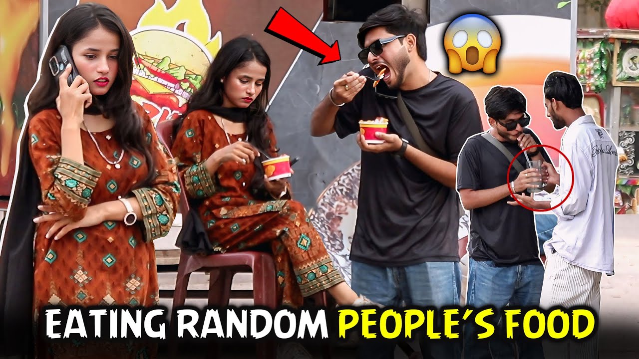 Eating Random People&rsquo;s Food Prank | Prank in Pakistan | Zaid Chulbula