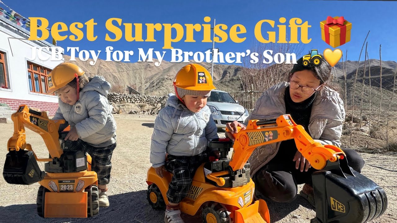 Лучший подарок-сюрприз 🎁 | Игрушечный экскаватор JCB для сына моего брата 🚜💛