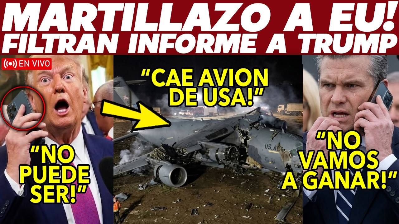 FILTRAN INFORME! TRUMP HELADO, NO GANARA GU3RR4! SE ACABO. CAEN AVIONES, SE PUSO FEO